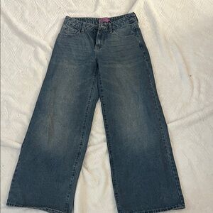 Edikted Dark Blue Flare Jeans